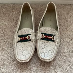 Cream Slip On Shoes